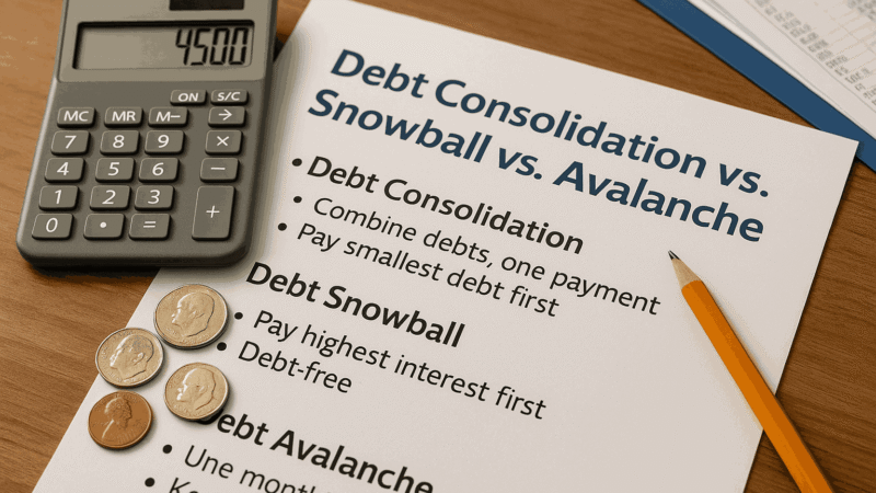 Debt Consolidation vs. Snowball vs. Avalanche: What’s the Best Way to Pay Off Debt?
